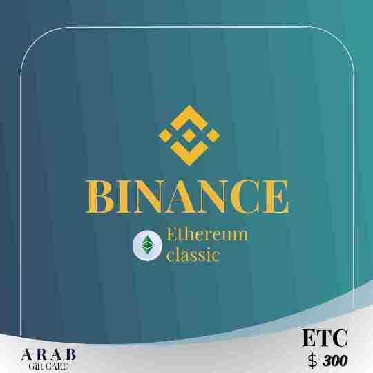 بطاقة هدايا بينانس (ETC) بقيمة 300 دولار
